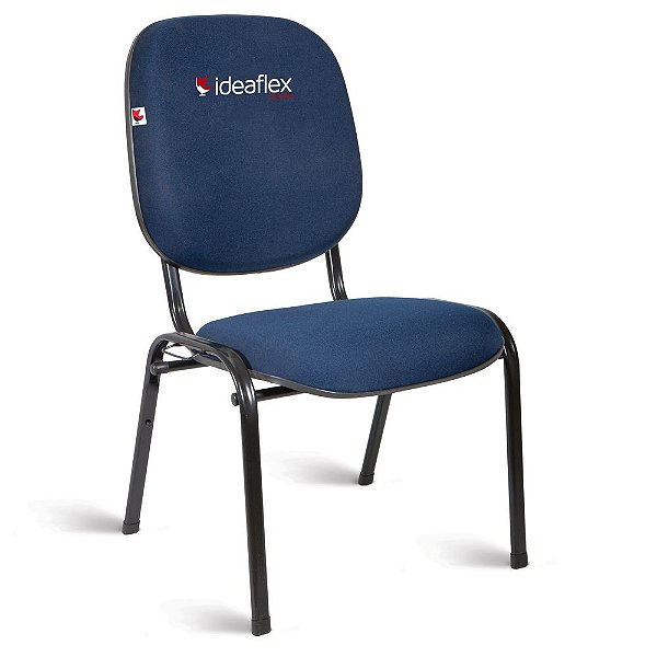 Cadeira Diretor Pé Palito Tecido Azul Azurita