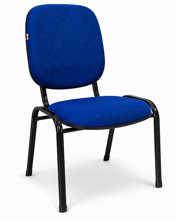 Cadeira Diretor Pé Palito Tecido Azul Azurita