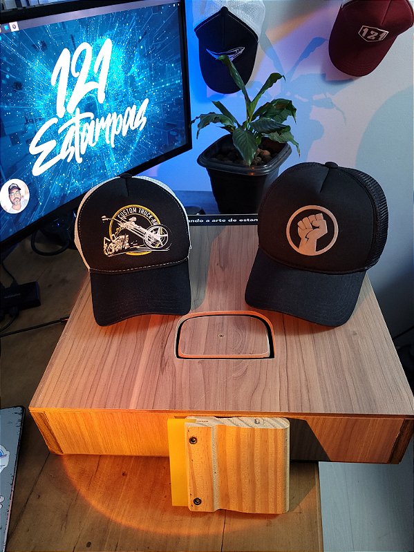 Mesa para estampar boné