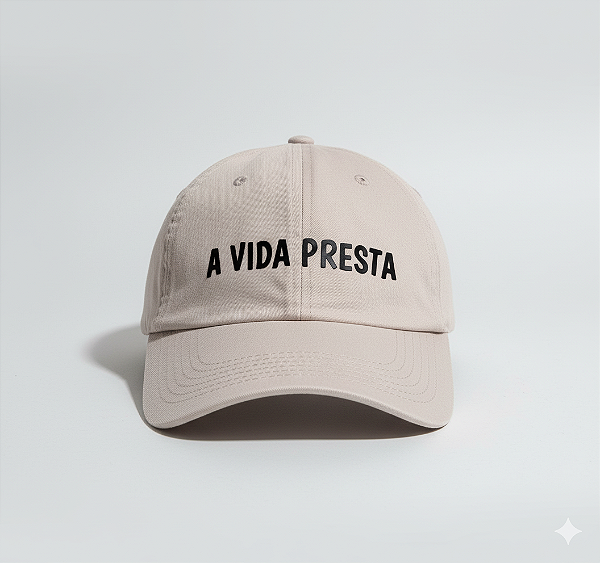 Boné "A Vida Presta" Cinza