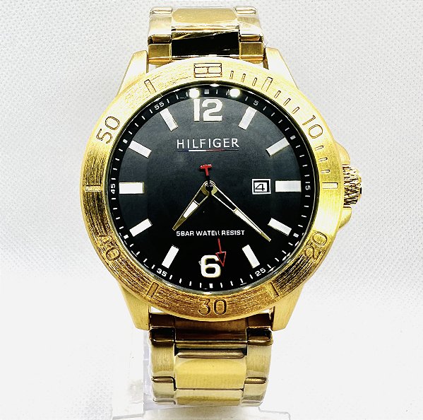 Relógio masculino linha master Tommy Hilfiger Pulseira de aço inoxidável a prova d’água 20m