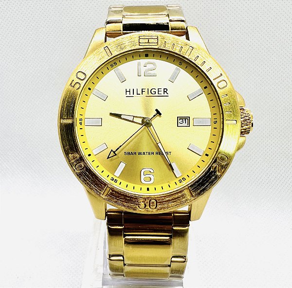Relógio masculino linha master Tommy Hilfiger Pulseira de aço inoxidável a prova d’água 20m