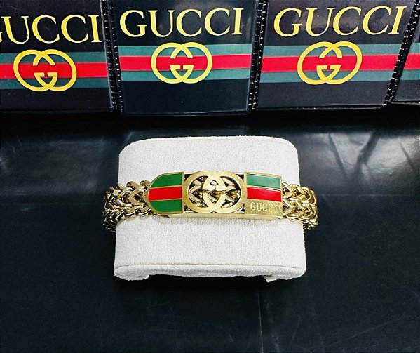Pulseira de Luxo Personalizada Gucci