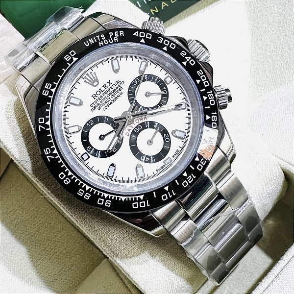Relógio masculino linha Premium Daytona Automático Pulseira de aço inoxidável Oyster 904l a prova d’água 40m