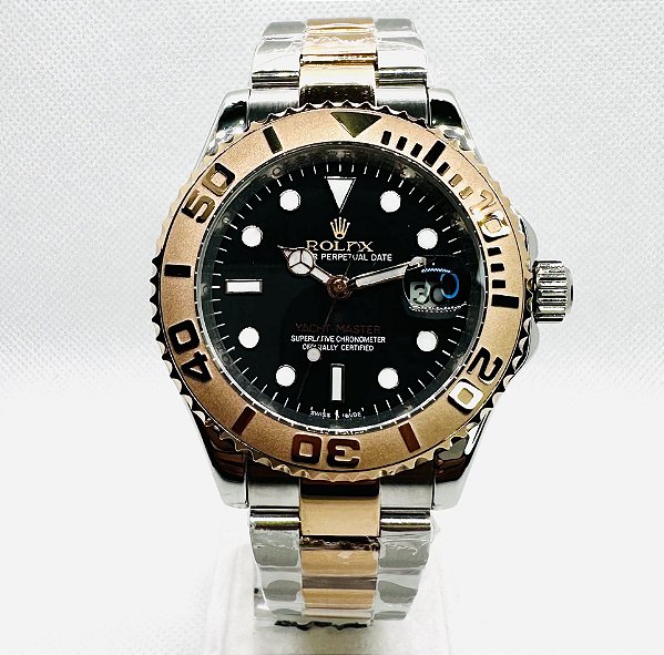 Relógio masculino linha Premium modelo Yacht-Master automático Pulseira de aço inoxidável oyster 904l a prova d’água 40m