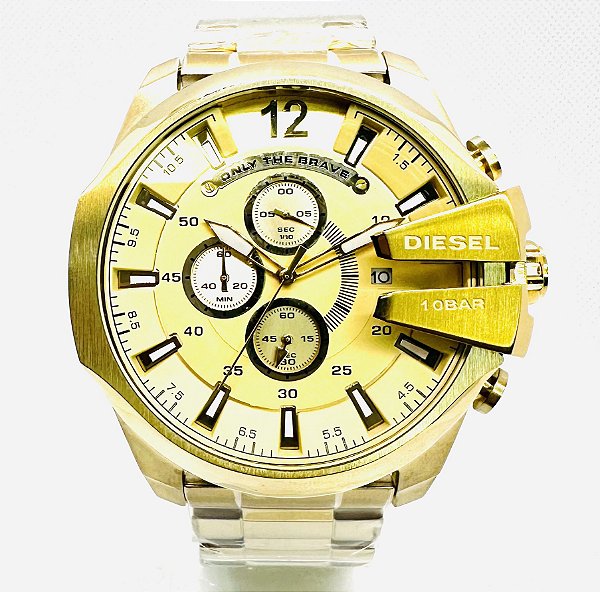 Relógio masculino linha Premium modelo 10 Bar Pulseira de aço inoxidável a prova d’água 40m