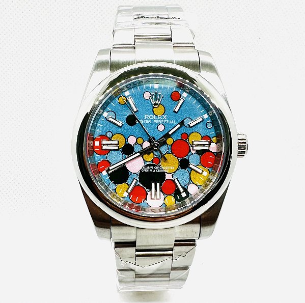 Relógio masculino linha Premium Oyster Perpetual Celebration automático Pulseira de Aço inoxidável 904L a prova d'água 4