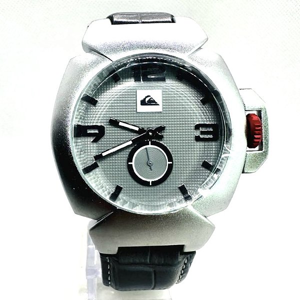 Relógio masculino linha master modelo Foxhound Pulseira de couro a prova d’água 20m