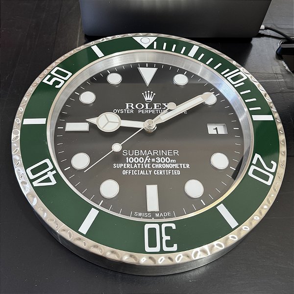 Relógio Parede Premium Rolex Submariner Starbucks