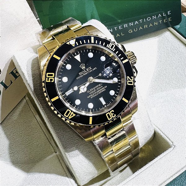 Relógio masculino linha premium modelo submariner automático pulseira de aço inoxidavel oyster 904L a prova d’água