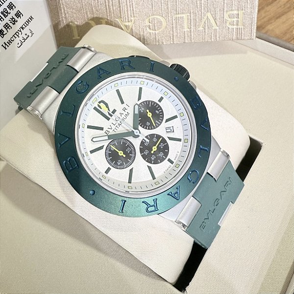 Relógio masculino Bvlgari Aluminium Resistente 5 ATM