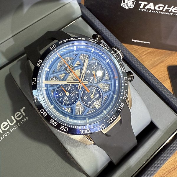 Relógio masculino Tag Heuer Porsche Resistente a 5 ATM