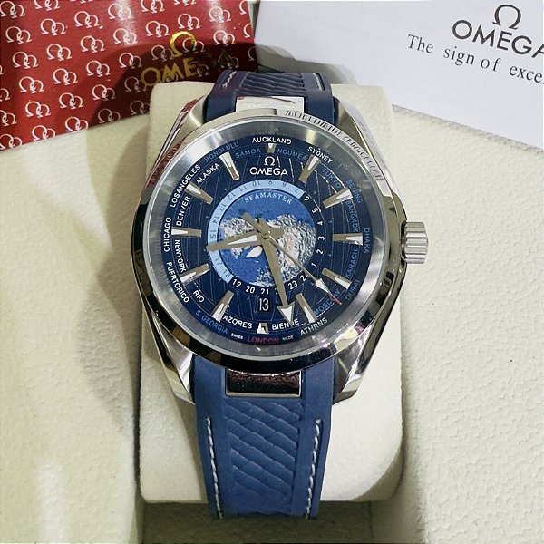Relógio Omega Seamaster Aqua Terra Wordtimer masculino