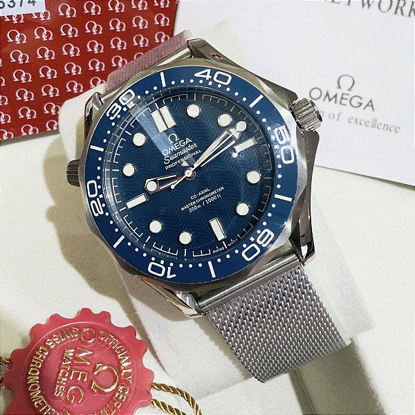 Omega Seamaster Diver 300m James Bond Aniversário 60 anos Ref. 210.30.42.20.03.002