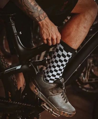 Meia Racing Xadrez Nomad
