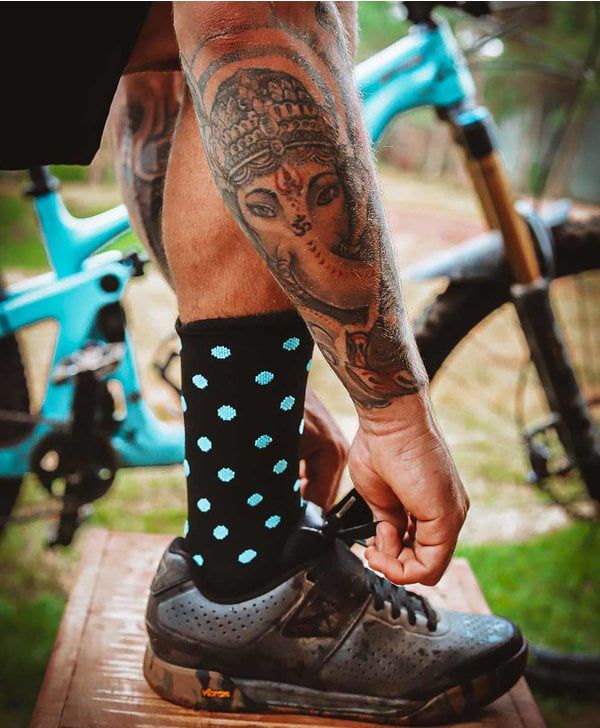 Meia Racing Dots Nomad