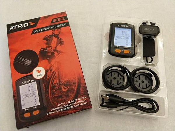 GPS e Sensor de Cadência ATRIO Steel IPX6 Mod. BI132