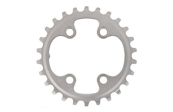 SEMINOVO -  Coroa SHIMANO - BCD64 24T - 10/11v - Black (Assimétrica)