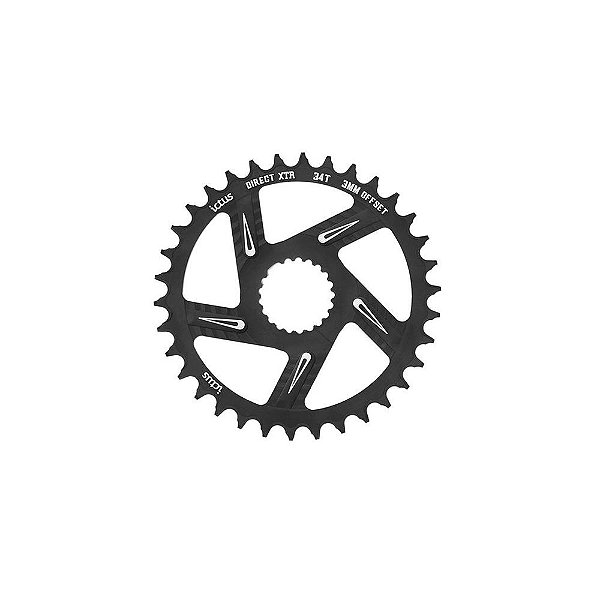 Coroa ICTUS Direct Shimano SLX/XT/XTR Offset 3mm 34T Black