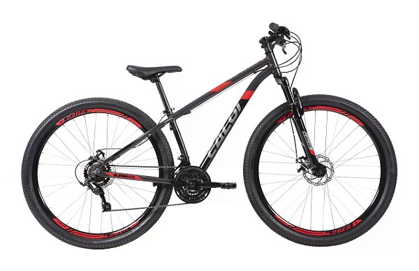 Bicicleta CALOI Supra 29 Aro 29 21 V Preto - Tam. 17