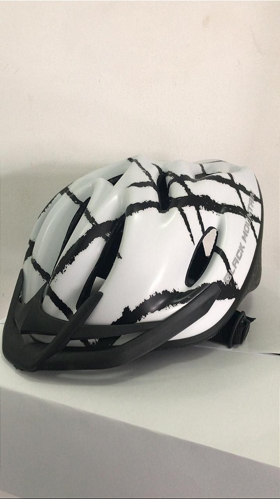 Capacete de Ciclismo WINNER BM Branco/Preto com Apoio