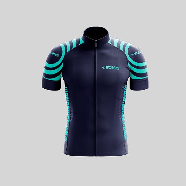 Camisa Ciclismo SOLIFES Azul c/ Azul -Tam. M
