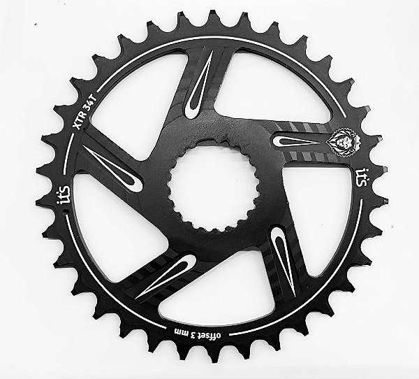 Coroa ICTUS Direct Shimano SLX/XT/XTR Offset 3mm 34T Black