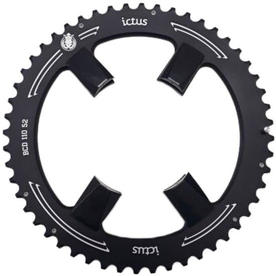 Coroa ICTUS Index. BCD110-A 105 5800 52T 4F Black