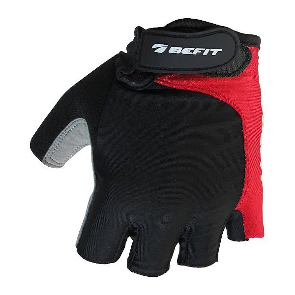 Luva BEFIT Aberta Vermelha - Tam. G