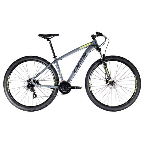 Bicicleta OGGI 29 Hacker HDS 24V Cinza/Verde - TAM.17