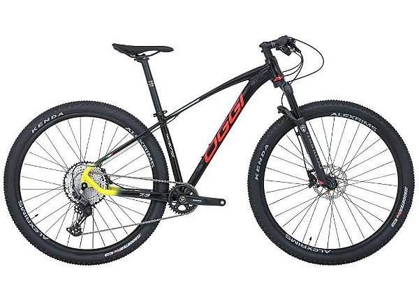 Bicicleta OGGI Big Wheel 7.3 12V Preto/Vermelho/Amarelo - TAM. 17