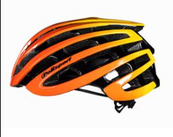 Capacete de Ciclismo POLISPORT Light Road Amarelo/Vermelho - Tam. M