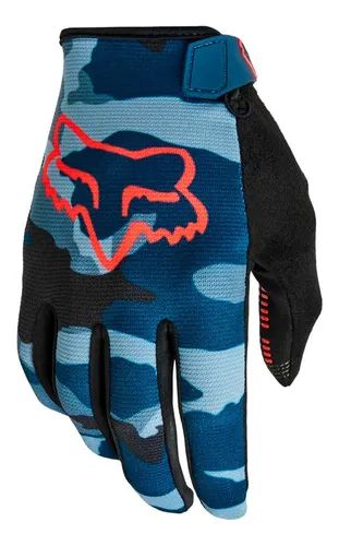 FOX BIKE LUVA RANGER CAMO AZUL TAM - GG