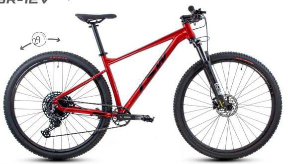 Bicicleta TSW Hurry SR Aro 29 12v Vermelho - Suntour Tam. 19