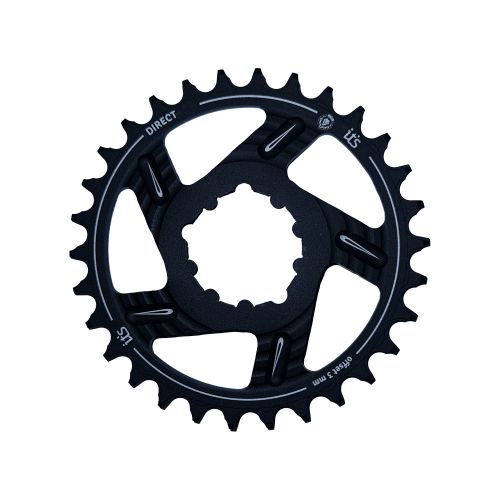 Coroa Ictus DIRECT OFFSET 3MM 34T Preta (Compatível Sram)