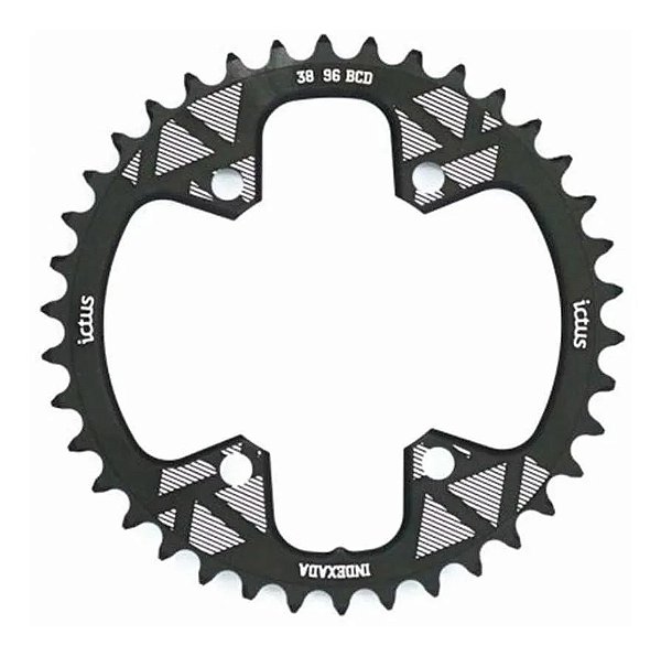 Coroa Ictus Indexada BCD 96 Assimétrica 36T Preta