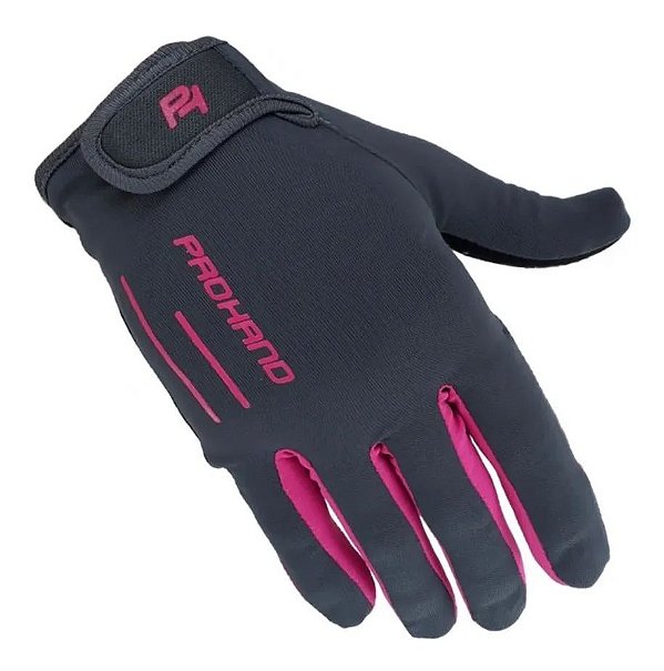 Luva Fechada SPEED XD Cinza/Rosa - Tam. G - PRO HAND