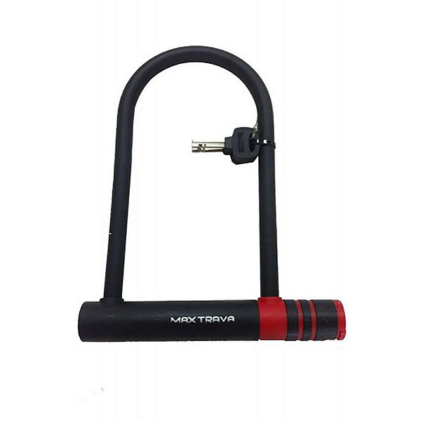 CADEADO TRANCA U 145X210 PTO/VMO P/BICICLETA - MAXTRAVA