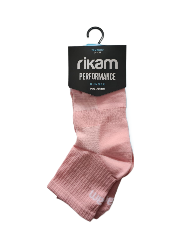 Meia RIKAM Performance Feminino Runner Poliamida Rosa 3439