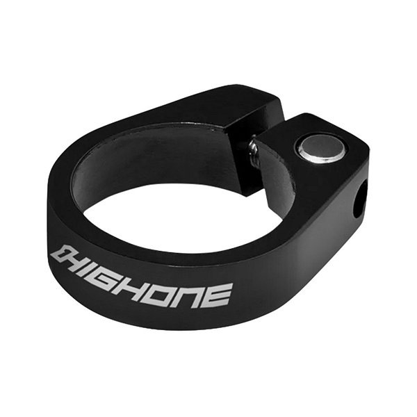 Abraçadeira HIGH ONE Alumínio 34.9MM Com Parafuso Preto