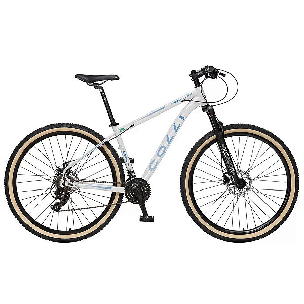 Bicicleta COLLI Allure Aro 29 21V Branco/Azul - Tam. 17