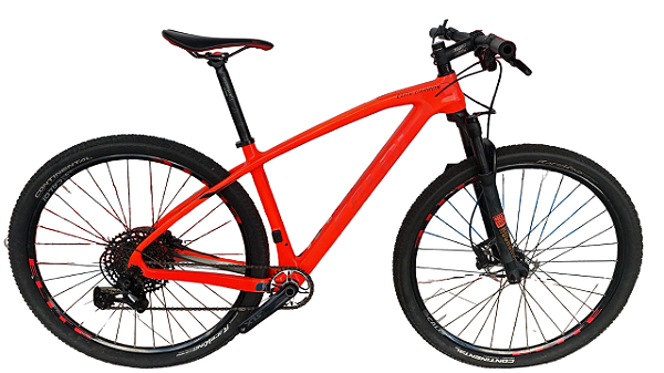 SEMINOVO - Bicicleta CALOI Elite Carbon Sport 12v Laranja