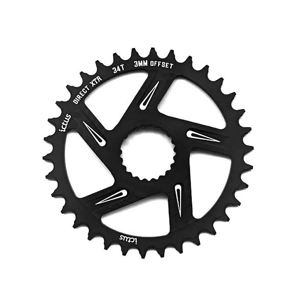Coroa ICTUS Direct XTR Offset 3mm 34T Black
