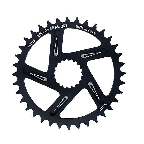 Coroa Ictus HOLOWGRAM OFFSET 6MM 36T Preta