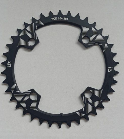 Coroa ICTUS BCD 104 38T Preta