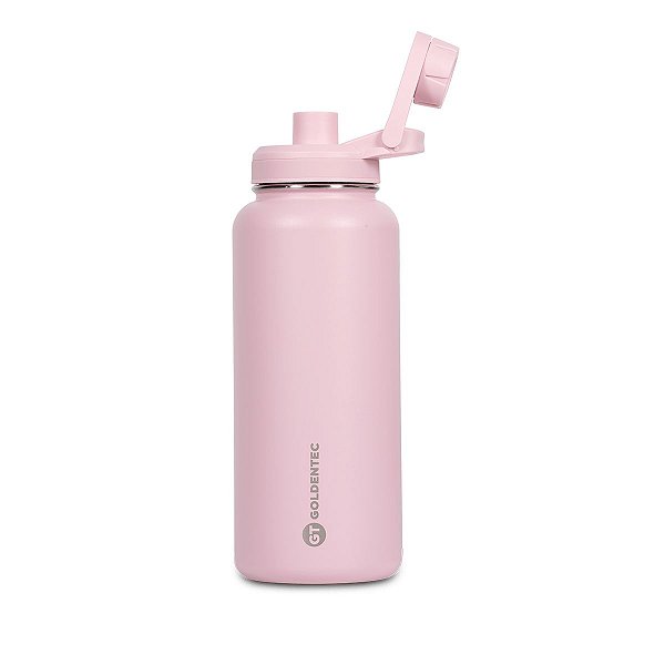 Garrafa GOLDENTEC Térmica Thermos 1L Rosa Claro