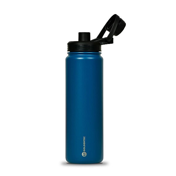 Garrafa GOLDENTEC Thermos Colors 750 ml Azul Marinho