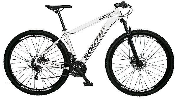 Bicicleta SOUTH Slim Branco Tam. 21 - 21v