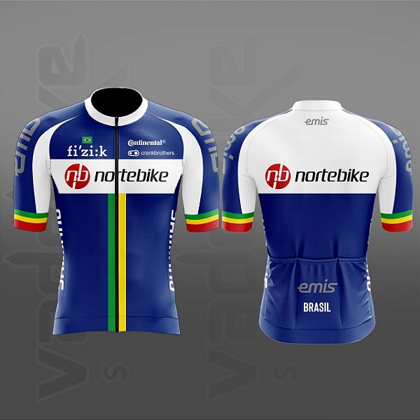 Camisa NORTE BIKE Branco/Azul Tam. 3G