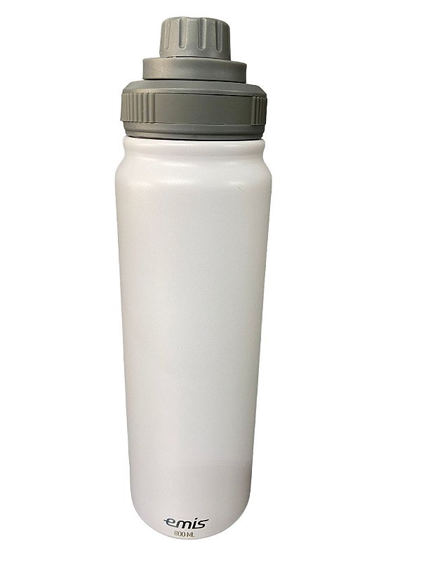Garrafa EMIS Branca/Cinza 800ml